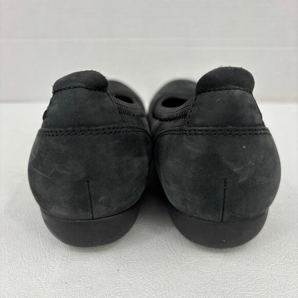 Dansko Women's Kristen Loafer Size EU 38 Black Suede Low Wedge Heel Slip On - Picture 7 of 10